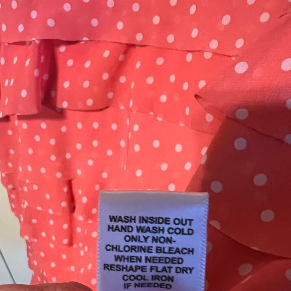 Polka Dot Chiffon Ruffle Tank - Picture 6 of 6